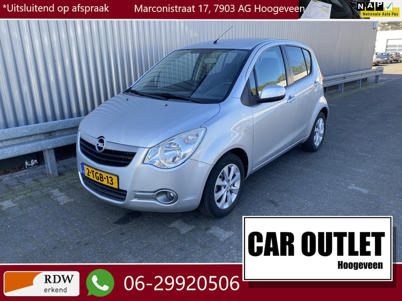 Opel Agila - 1.0 Berlin 64Dkm.NAP, 1e Eignr, A/C, LM, z.g.a.n. APK – Inruil Mogelijk – - AutoWereld.nl