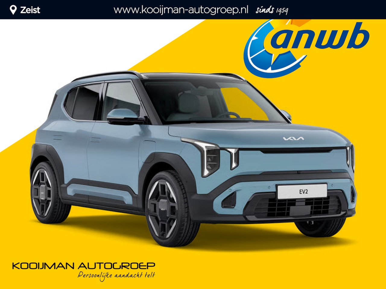 Kia EV2 - Essential 42.2 kWh ANWB Voorjaars Actie Private lease nu €. 389,= p.mnd vraag naar de voor - AutoWereld.nl