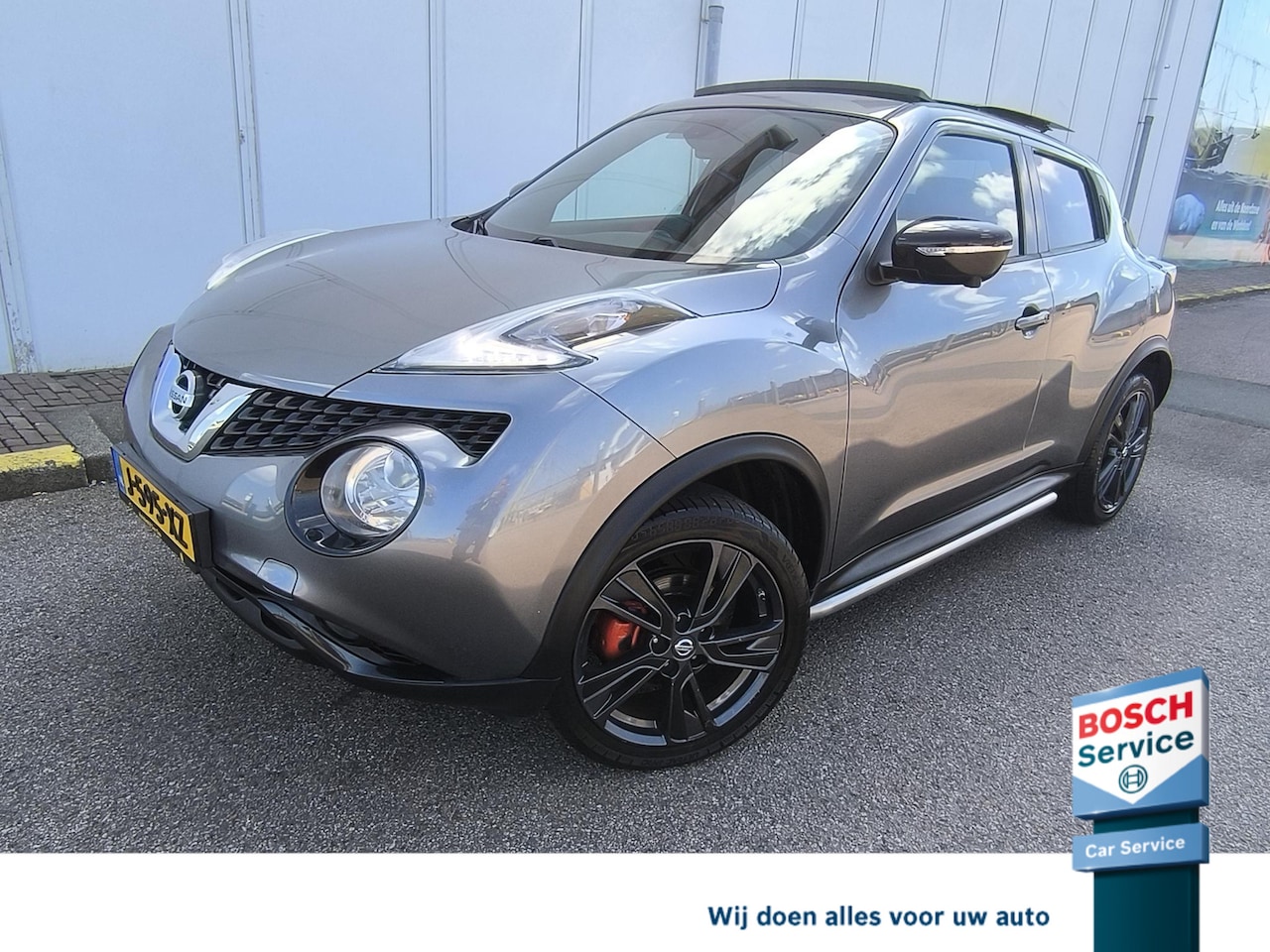 Nissan Juke - 1.2 DIG-T S/S Tekna Pano dak, DAB, Side bars, Trekhaak, 360 camera, Climate + cruise contr - AutoWereld.nl