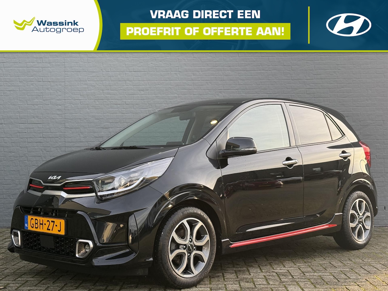 Kia Picanto - 1.0 DPi 63pk 4-zits GT-Line | Navigatie | Cruise Control | Lederen Bekleding | Apple Carpl - AutoWereld.nl