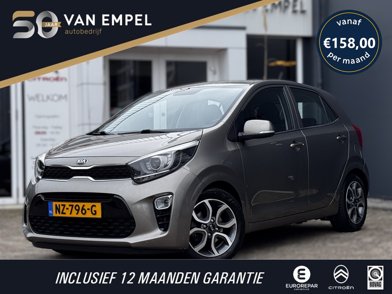 Kia Picanto - 1.0 CVVT First Edition | Camera | Navigatie | Climate Control | NL-Auto | All-Season bande - AutoWereld.nl