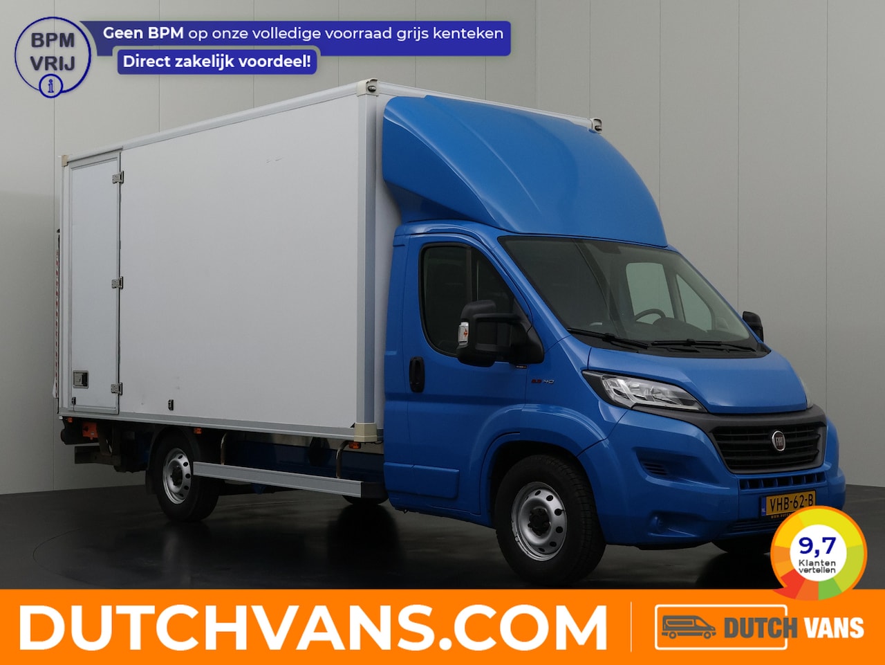 Fiat Ducato - 140PK Bakwagen+Laadklep | Trekhaak 3000Kg | Zijdeur | Dakspoiler | Navigatie | Camera | Ai - AutoWereld.nl
