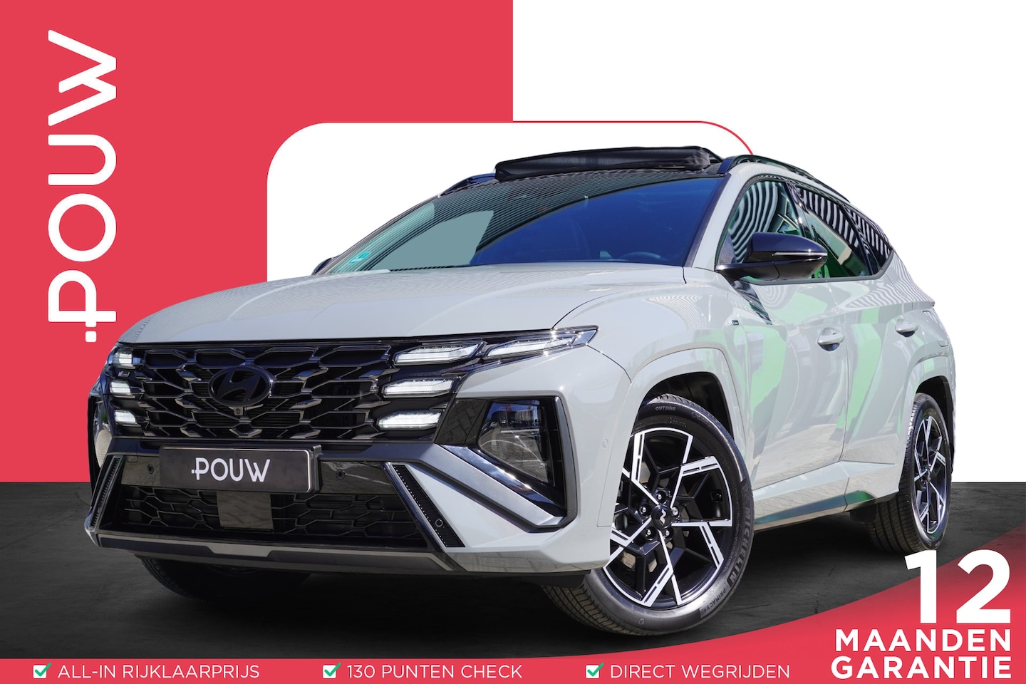 Hyundai Tucson - 1.6 T-GDI 252pk PHEV N Line Sky | Trekhaak | Panoramadak | 360 Camera | Stoelverwarming & - AutoWereld.nl