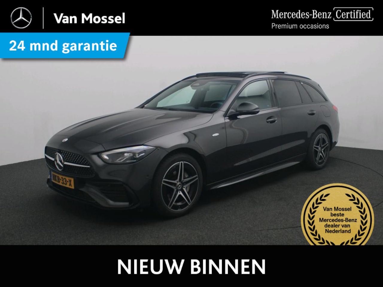 Mercedes-Benz C-klasse Estate - 300 e Business Solution AMG /Panoramadak /Elek Trekhaak /Memorystoelen - AutoWereld.nl