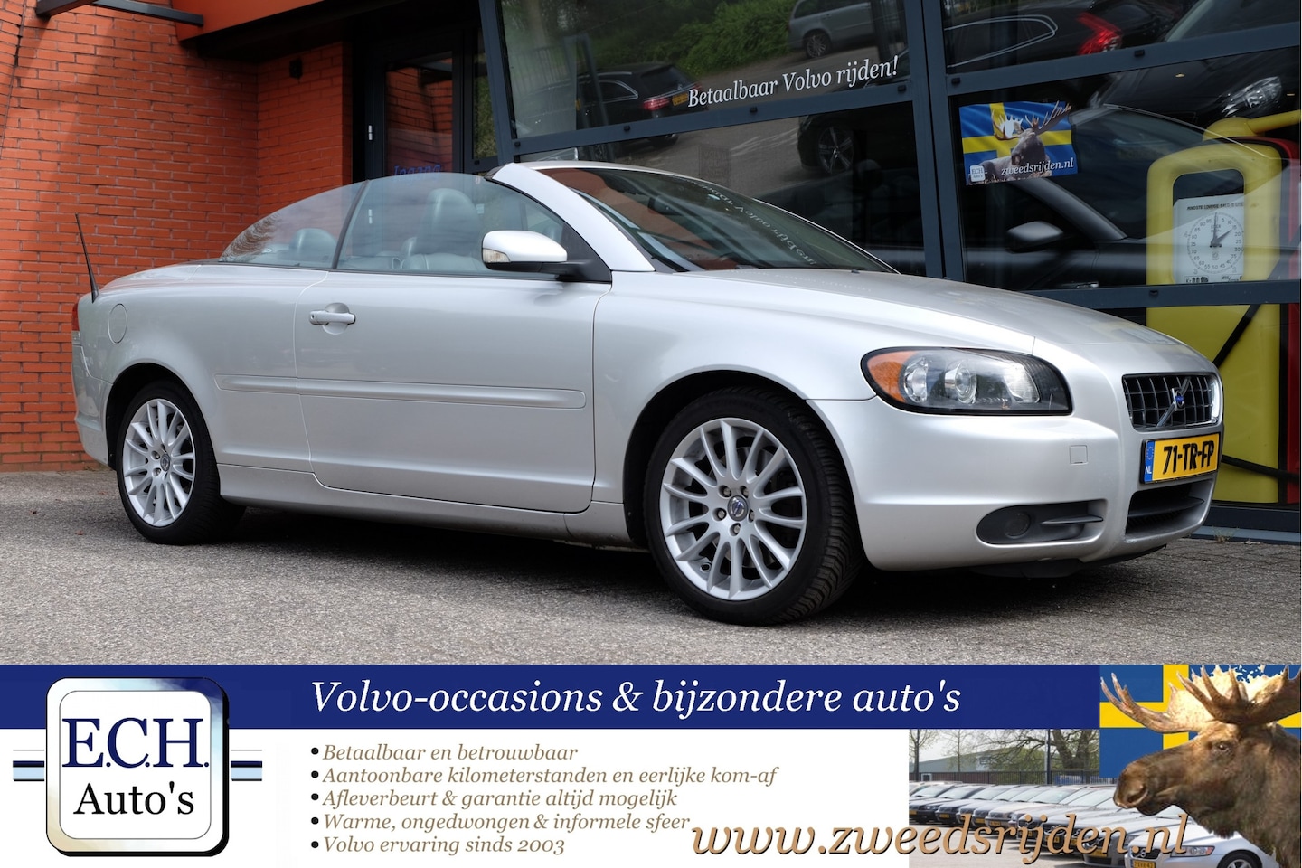 Volvo C70 Convertible - 2.4 140 pk Aut. Leer, Stoelverwarming, 17 inch - AutoWereld.nl