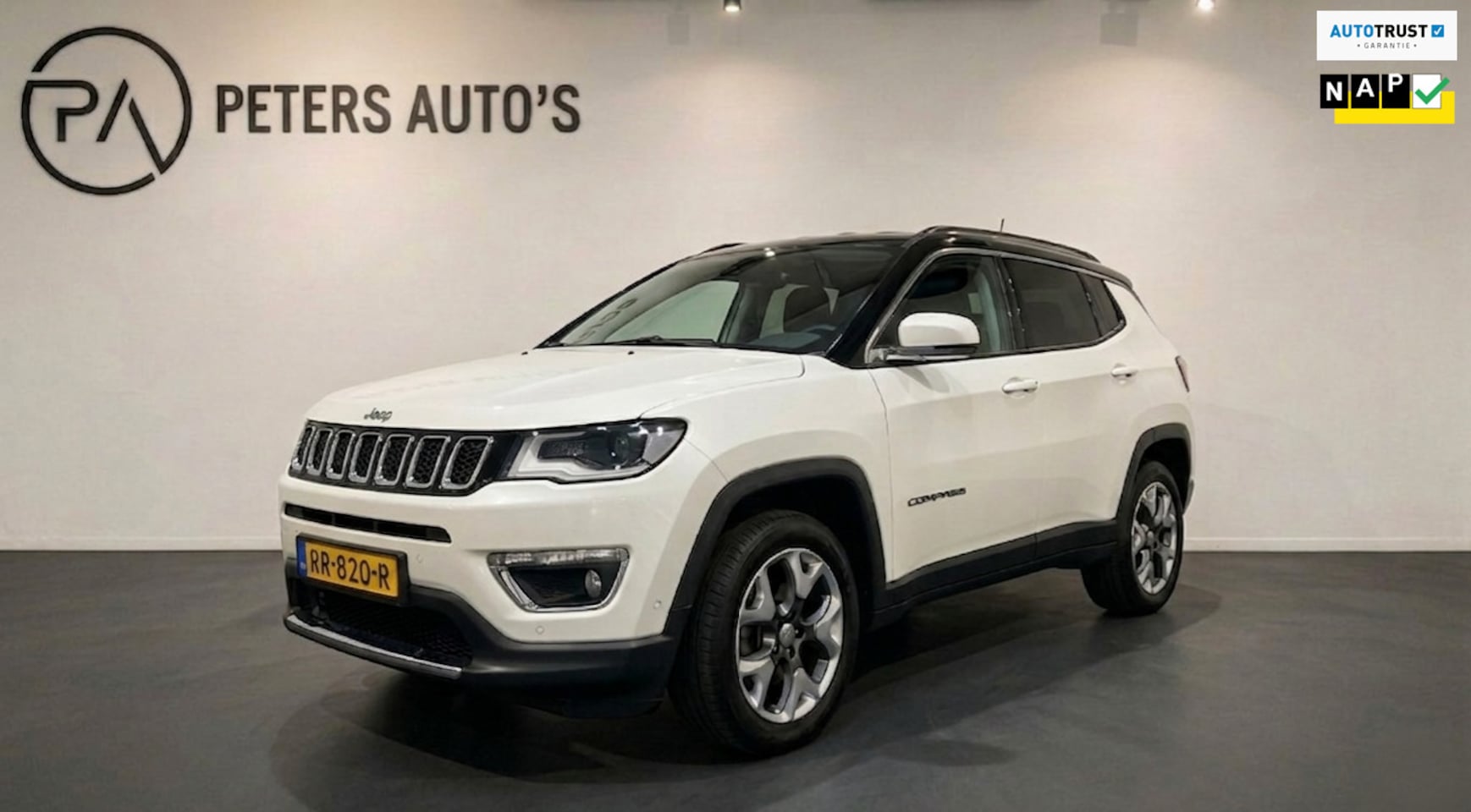 Jeep Compass - 1.4 MultiAir Limited 4x4 Panoramadak/Leder/Trekhaak - AutoWereld.nl