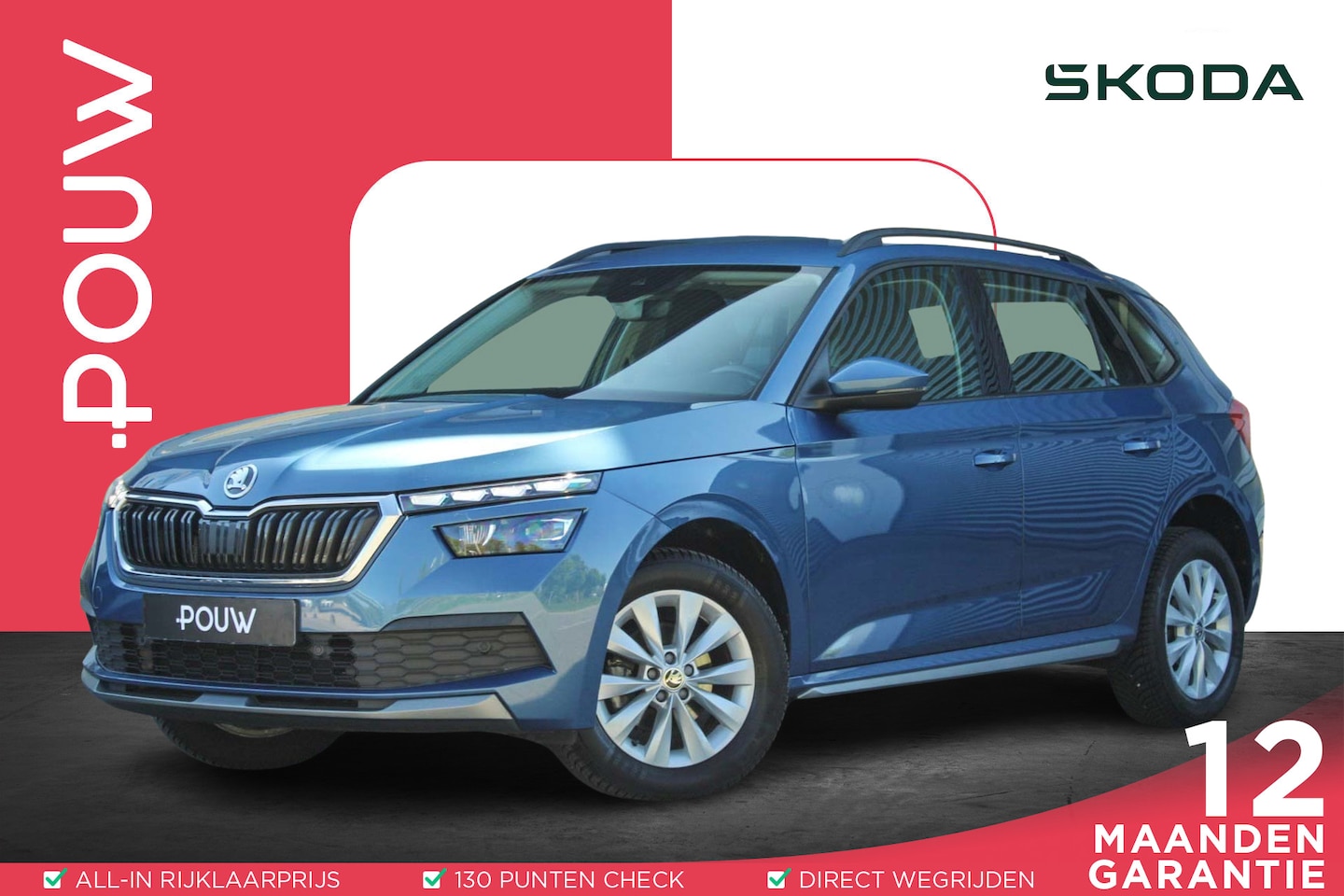 Skoda Kamiq - 1.0 TSI 110pk DSG Business Edition | Trekhaak | Stoelverwarming | All Season Banden | Appl - AutoWereld.nl