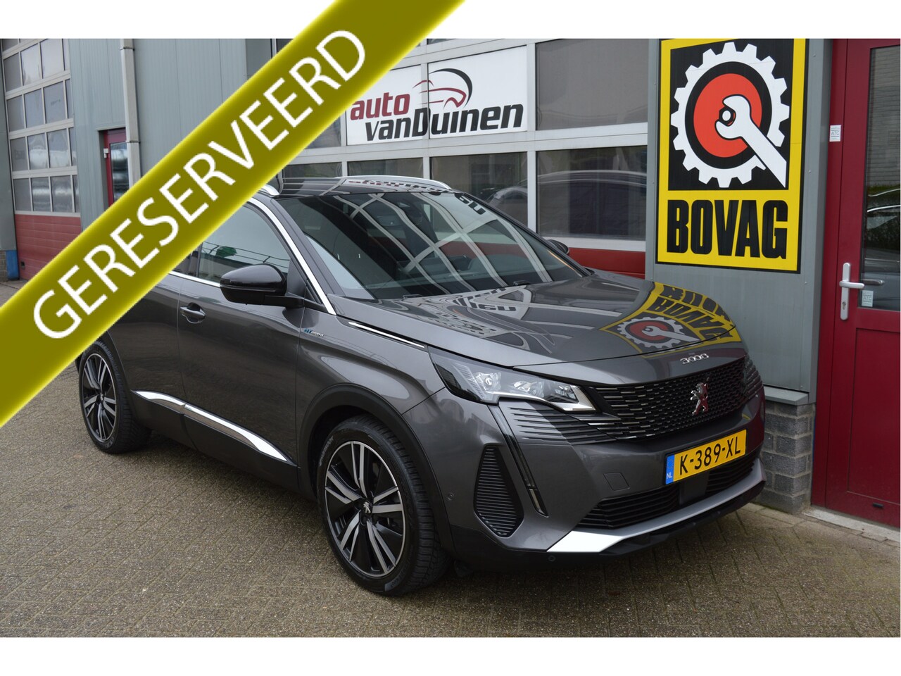 Peugeot 3008 - 1.6 HYbrid4 300 Blue Lease GT O.a: Focal, SOH 93%, Massage, Stoelverw, Afn. Haak, Leder, E - AutoWereld.nl