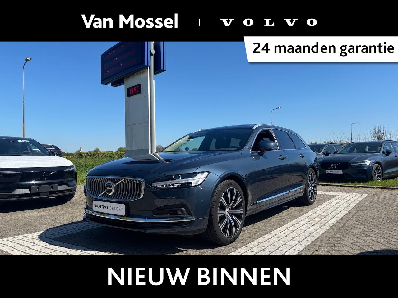 Volvo V90 - B4 Plus Bright | Panoramadak | Harman Kardon | Memory | Trekhaak | - AutoWereld.nl