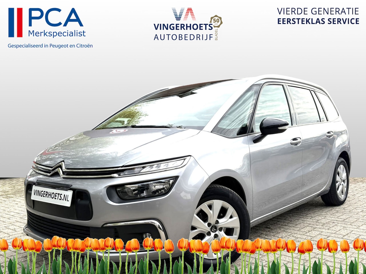 Citroën Grand C4 SpaceTourer - 7-Persoons 130 Pk Benzine KGJ-74-X * Navigatie * Keyless Start * DAB Radio * Climate & Cru - AutoWereld.nl