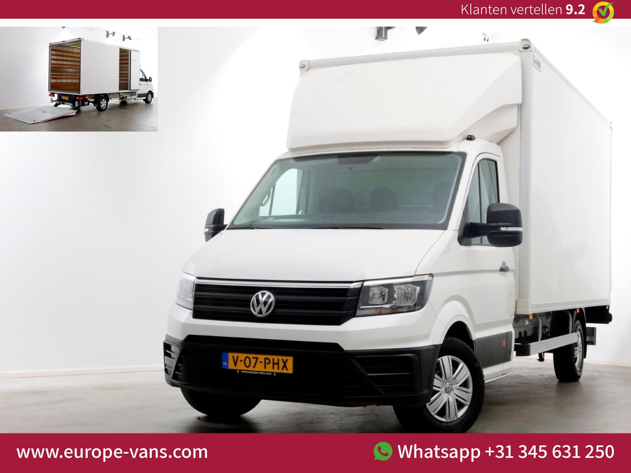 Volkswagen Crafter - 35 2.0 TDI 177pk E6 Bakwagen met bovensluiter laadklep L445cm/Trekhaak 3000kg 05-2019 - AutoWereld.nl