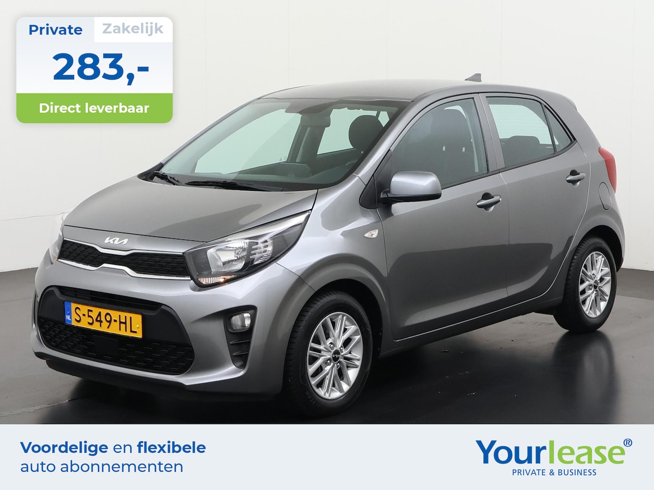 Kia Picanto - 1.0 DPi DynamicLine | All-in 283,- Private Lease | Direct uit voorraad - AutoWereld.nl