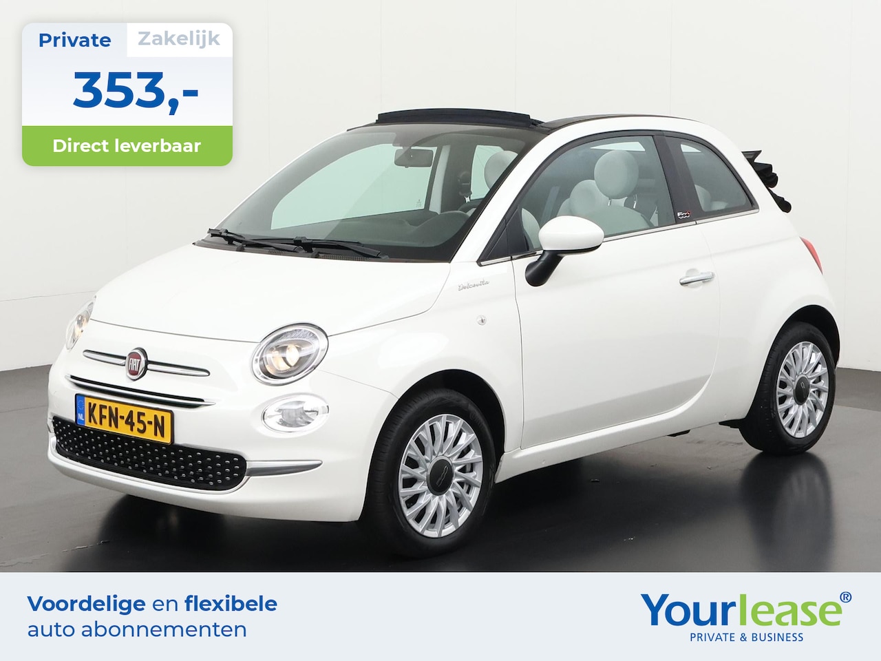 Fiat 500 C - 1.0 Hybrid Dolcevita | All-in 353,- Private Lease | Direct uit voorraad - AutoWereld.nl