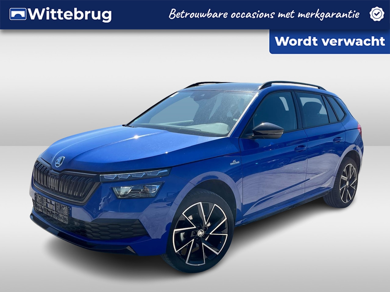 Skoda Kamiq - 1.0 TSI 95pk Monte Carlo / Navigatie by APP / LM 18 inch / Panorama dak / LED / Camera - AutoWereld.nl