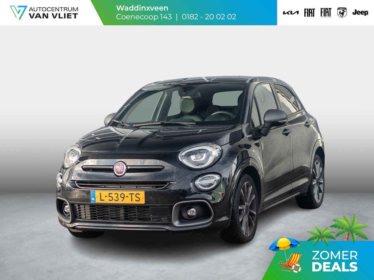 Fiat 500 X - 1.3 Turbo 150pk Sport l Automaat l Navi l Clima l Camera | Apple Carplay | PDC | 18" | Pri - AutoWereld.nl