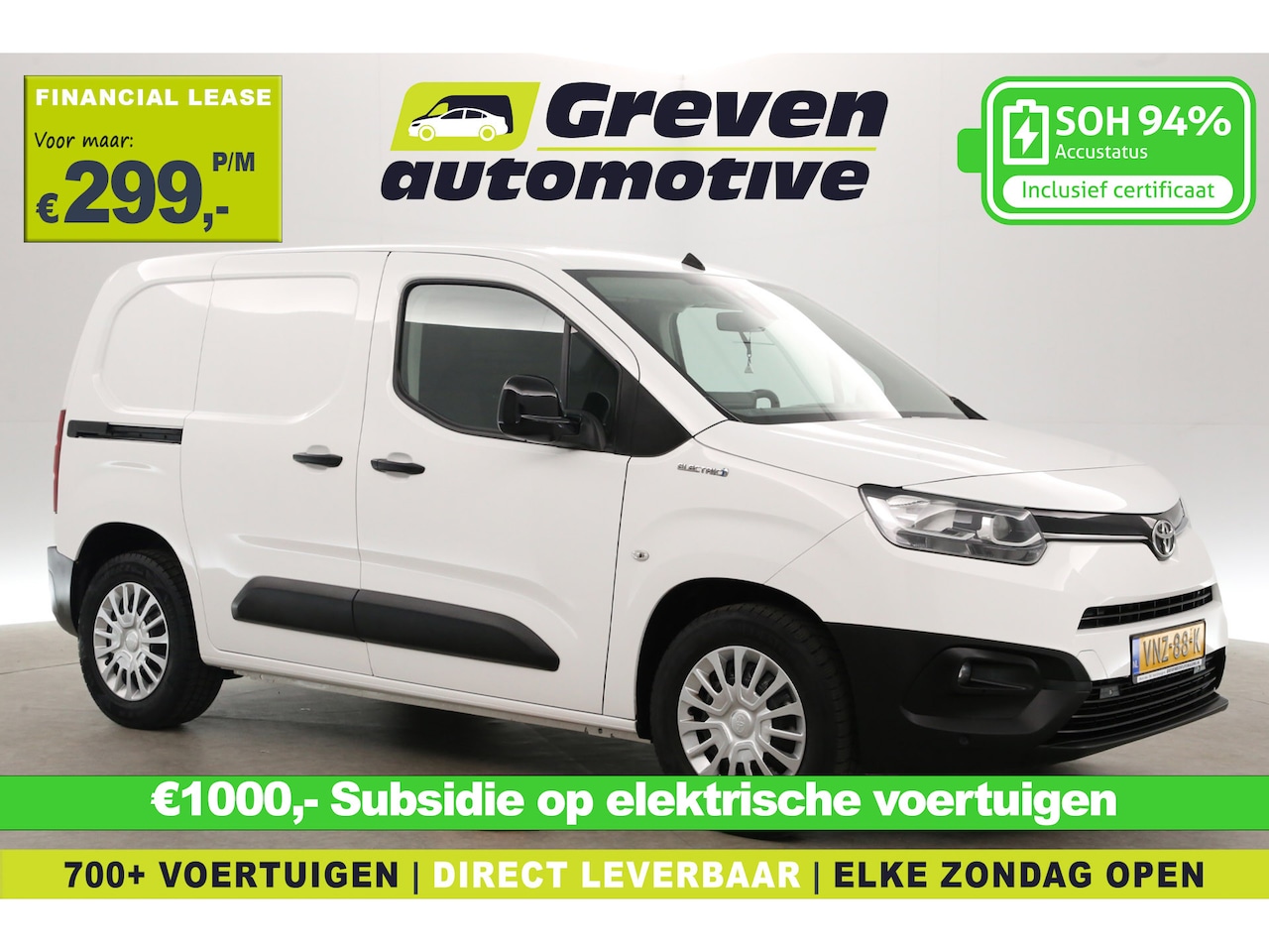 Toyota PROACE CITY Electric - 50 kWh 136PK | Snelladen | SOH 94% | Airco | Cruise | Carplay | Navi | Parkeersens. - AutoWereld.nl