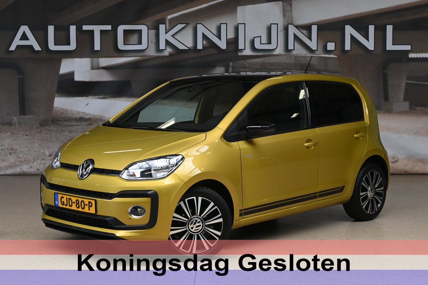 Volkswagen Up! - 1.0 TSI 90pk High Up! Club | Clima | Cruise | Two-tone | 100% (Dealer) onderhouden label - AutoWereld.nl