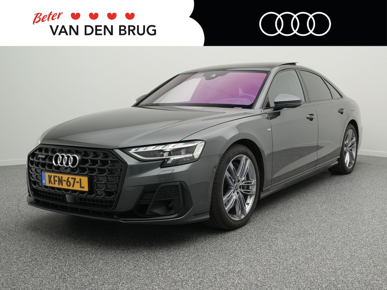 Audi A8 - S-Line 60 TFSI e 462 PK QUATTRO | Digitale Matrix LED | Panoramadak | Chauffeurs Pakket | - AutoWereld.nl