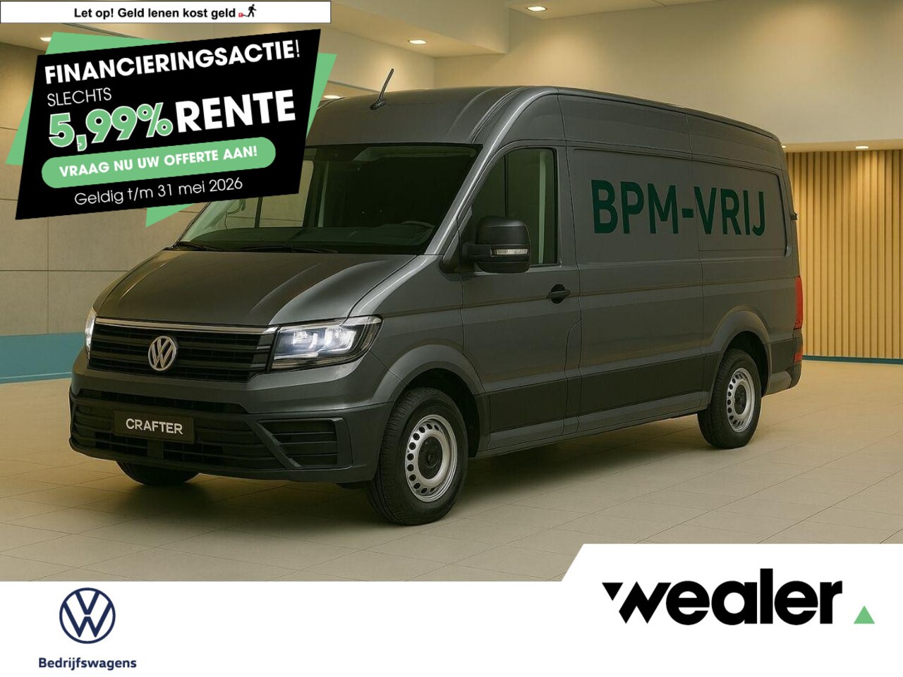 Volkswagen Crafter - Bedrijfswagens Trendline L3 2.0 TDI EU6 103 kW (140 pk) GVW 3.5T WB 3640 MM 6 versn. Han | - AutoWereld.nl