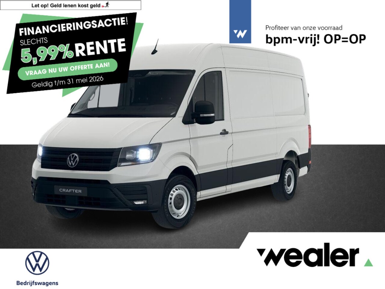 Volkswagen Crafter - Bedrijfswagens Trendline L3 2.0 TDI EU6 103 kW (140 pk) GVW 3.5T WB 3640 MM 6 versn. Han - AutoWereld.nl