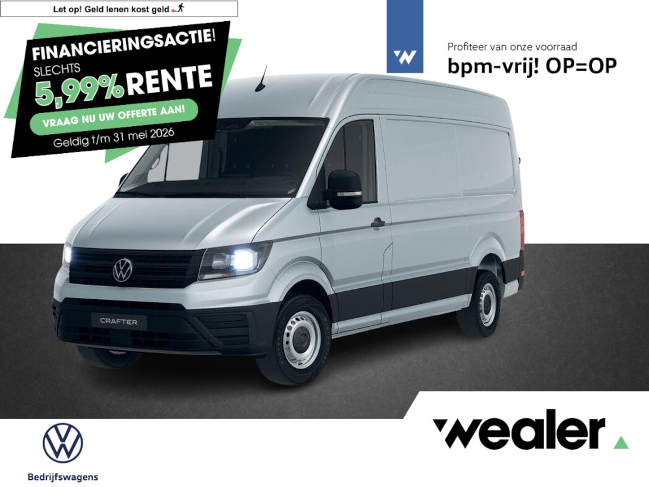 Volkswagen Crafter - Bedrijfswagens Trendline L3 2.0 TDI EU6 103 kW (140 pk) GVW 3.5T WB 3640 MM 6 versn. Han - AutoWereld.nl