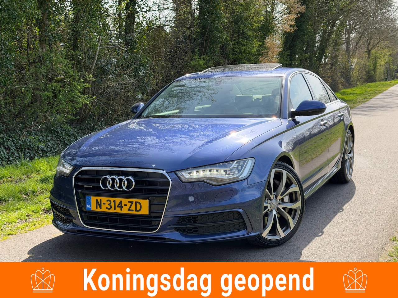 Audi A6 - 3.0 TFSI quattro S-Line | Schuif/Kanteldak + Lederbekleding + Camera + Cruise + Clima Nu € - AutoWereld.nl
