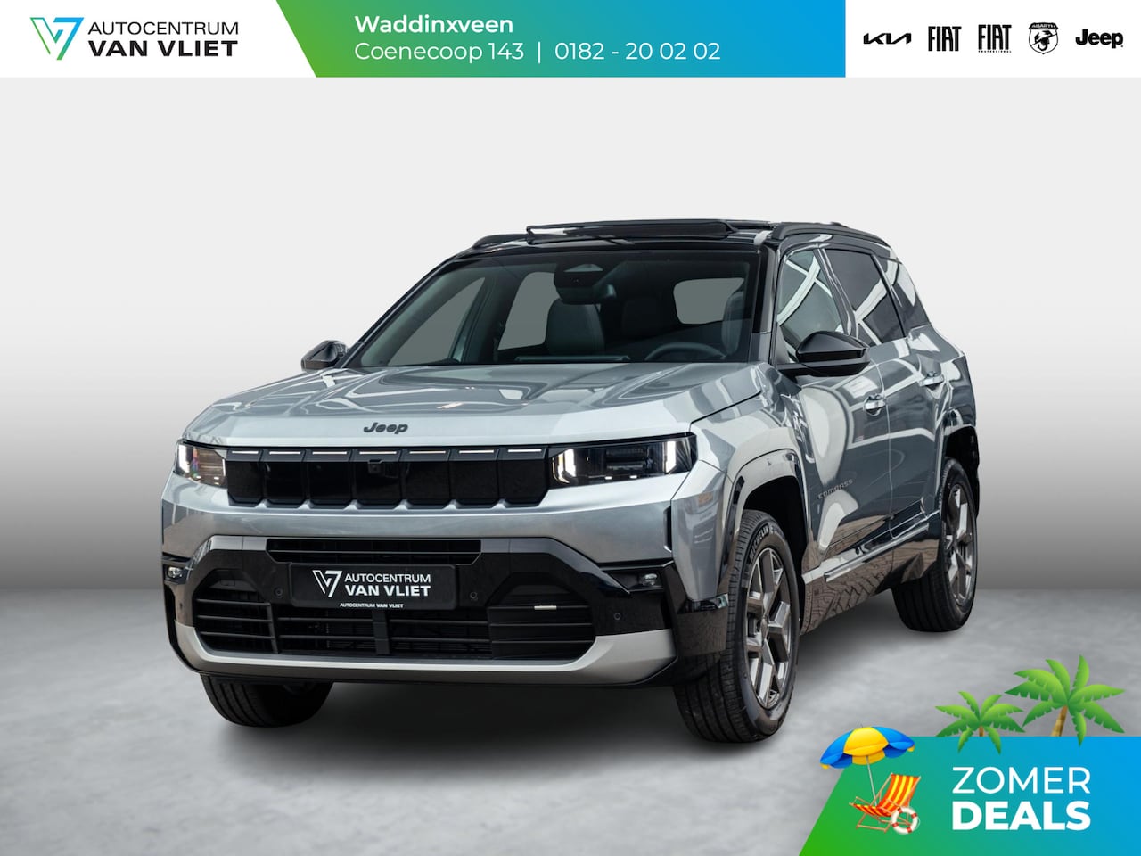 Jeep Compass - 1.2 e-Hybrid First Edition | Uit voorraad leverbaar | Adapt. Cruise | Camera | Carplay | 1 - AutoWereld.nl