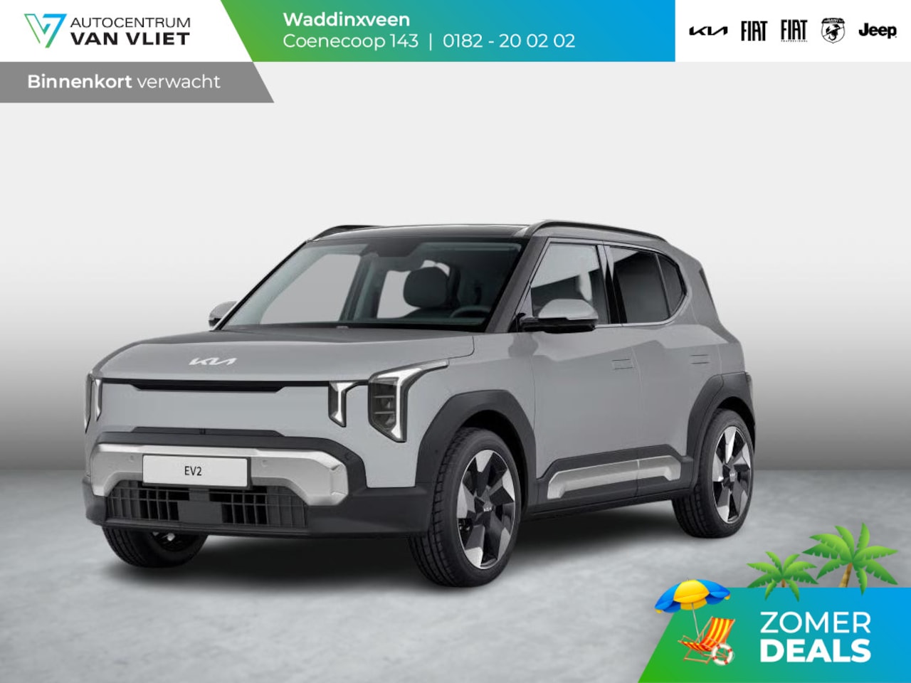 Kia EV2 - Plus 42.2 kWh 5p. | Actieprijs * | Clima | Adapt. cruise | Navi | Dakrails | 18" | Stoel&S - AutoWereld.nl