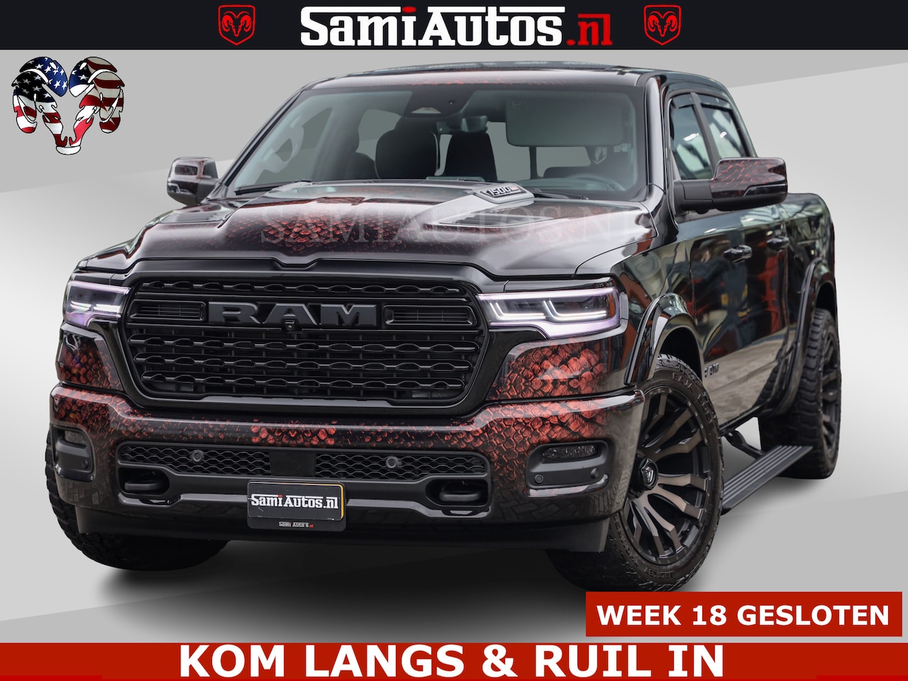 Dodge Ram Pick Up - COBRA EDITION | All-In Prijs | Limited Night High Output 540HP 706Nm | Massage + Full Opti - AutoWereld.nl