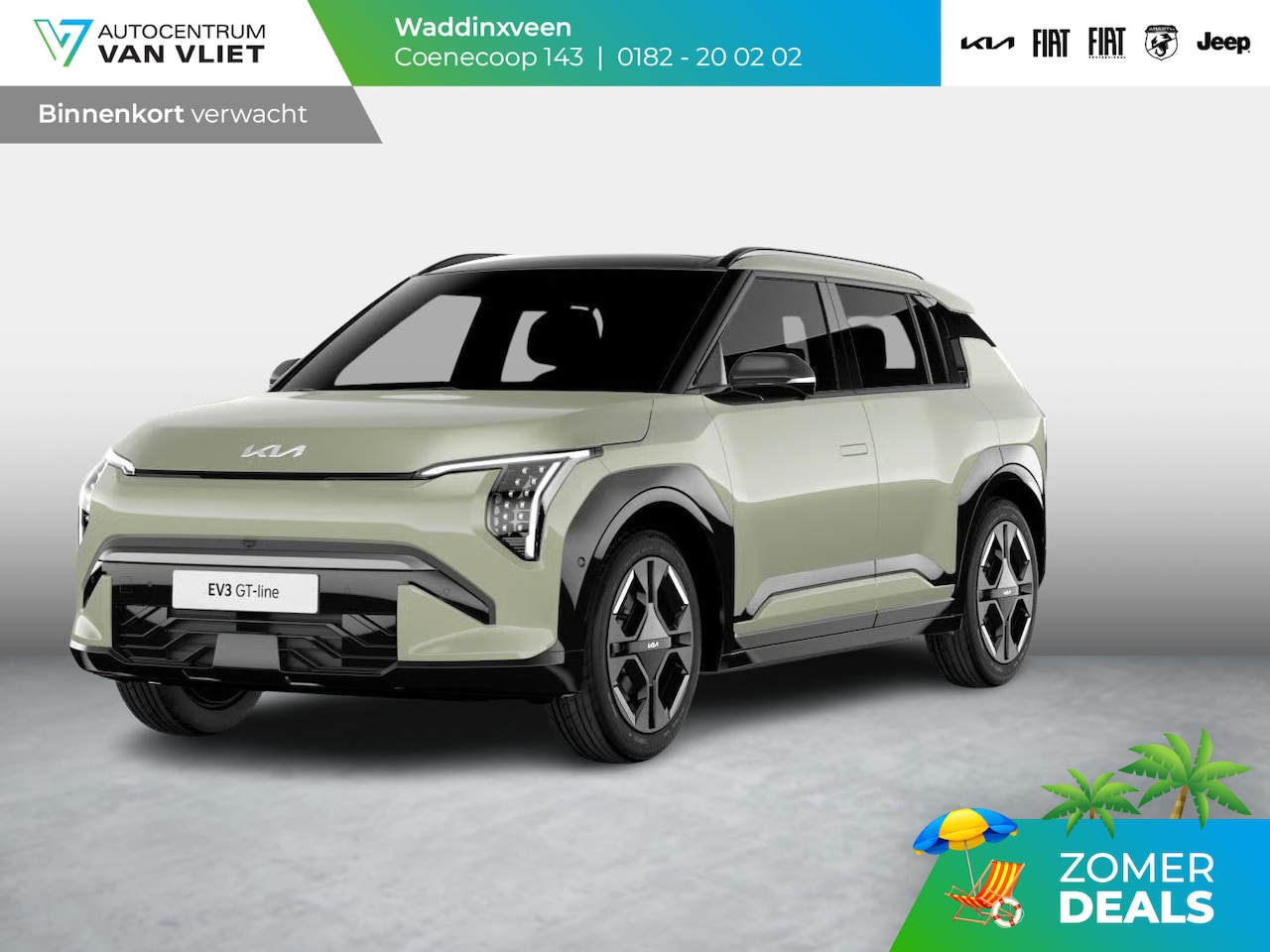 Kia EV3 - GT-PlusLine 81.4 kWh | Schuif/kanteldak | Stoel&Stuur Verw. | Camera | Adapt. Cruise | HUD - AutoWereld.nl