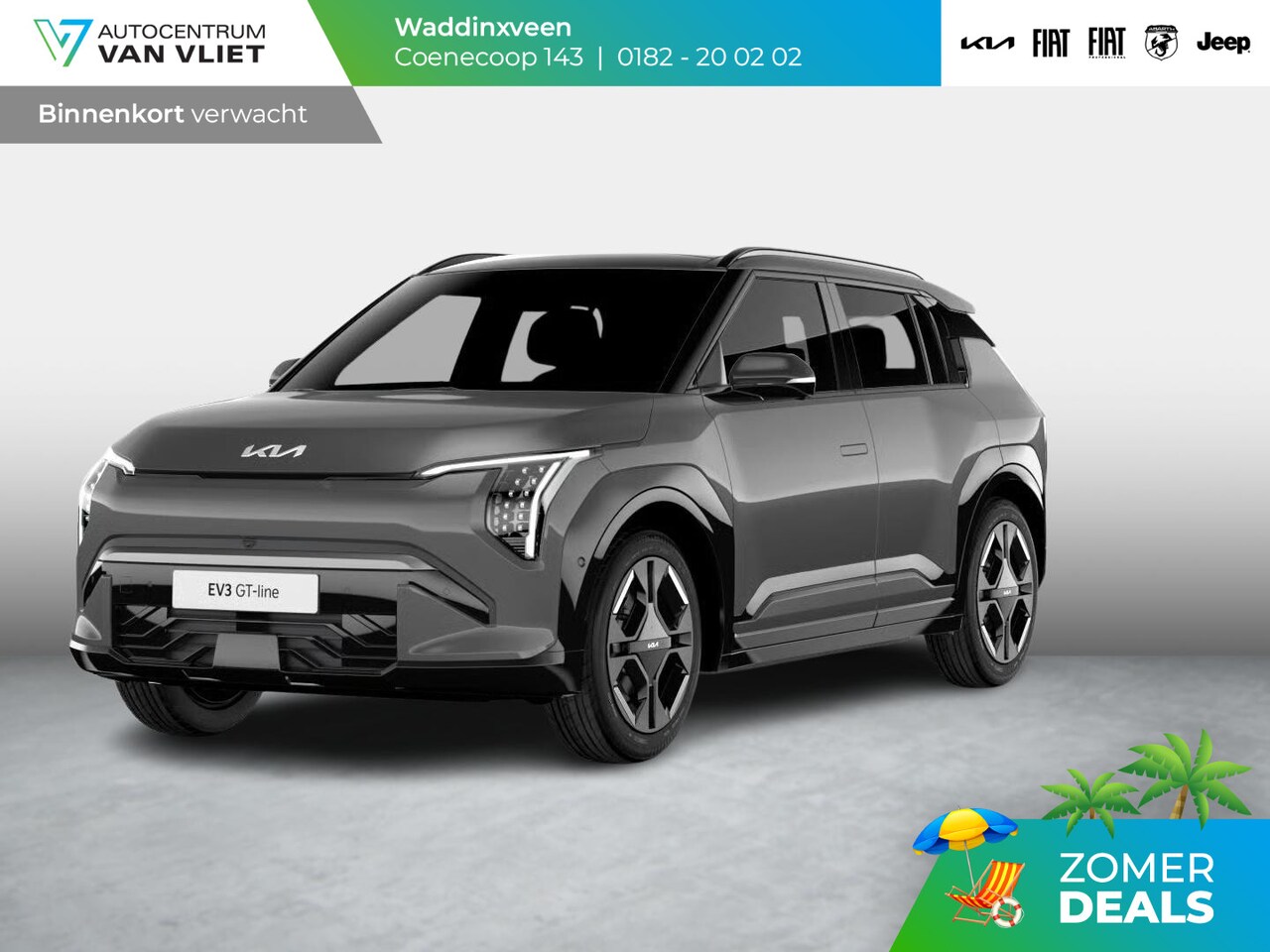 Kia EV3 - GT-PlusLine 81.4 kWh | Schuif/kanteldak | Stoel&Stuur Verw. | Camera | Adapt. Cruise | HUD - AutoWereld.nl