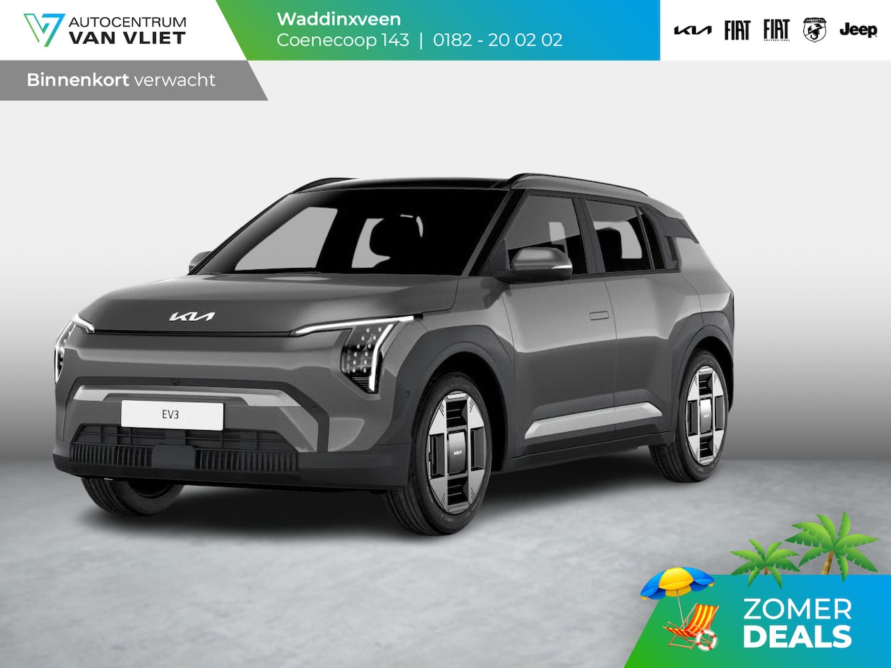 Kia EV3 - Plus Advanced 58.3 kWh | Navi | 19" | Adapt. Cruise | Clima | Schuif/Kanteldak | Stoel&Stu - AutoWereld.nl