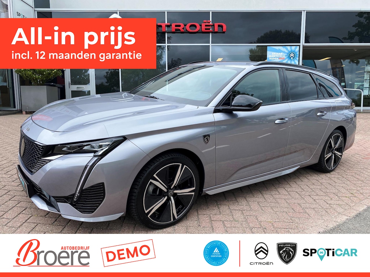 Peugeot 308 SW - 1.6 HYbrid 225pk e-EAT8 GT Adaptive cruise control - AutoWereld.nl