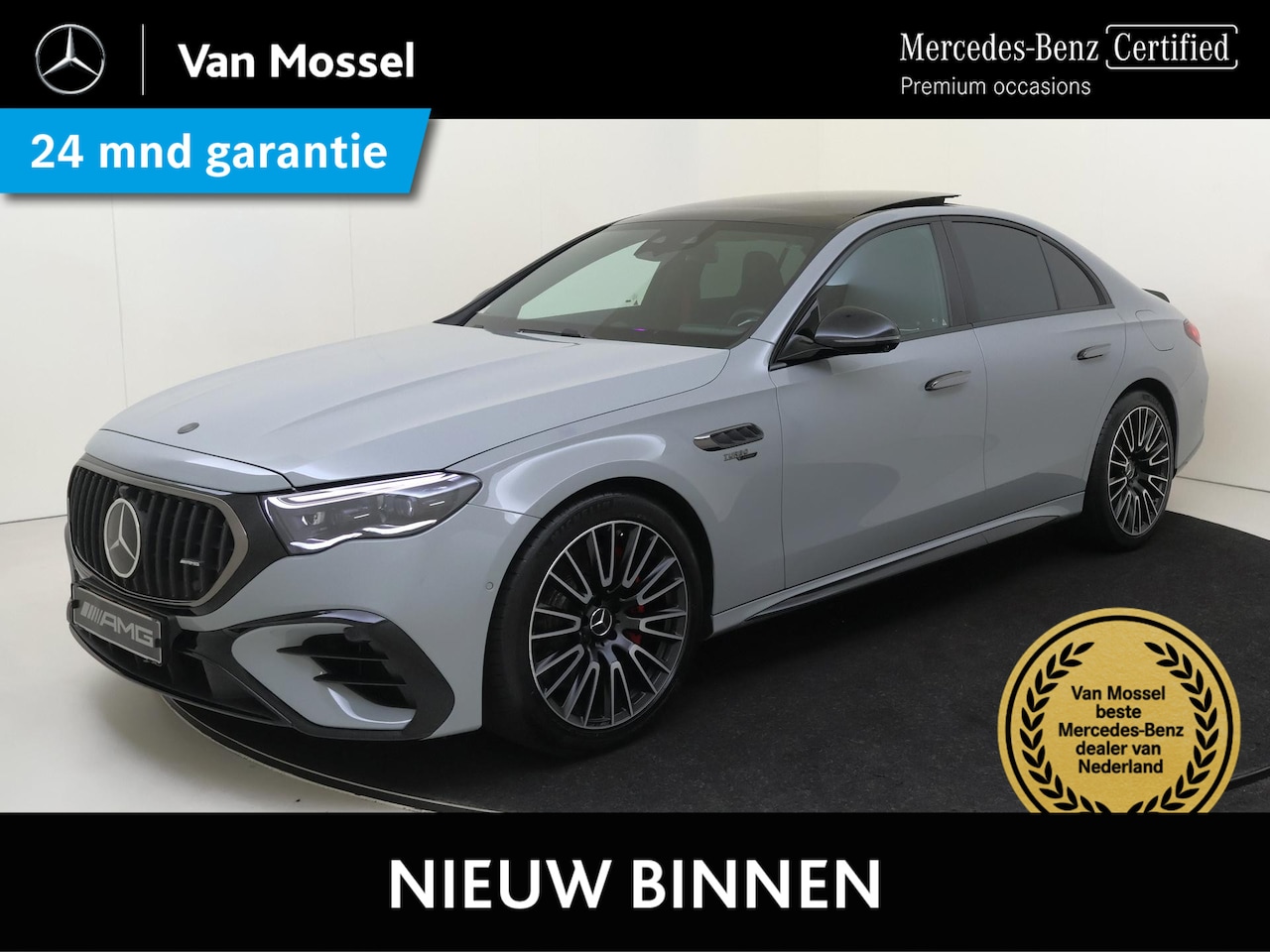 Mercedes-Benz E-klasse - AMG 53 4MATIC+ Night Edition /Panoramadak /Hyperscreen /HUD /Memory /performance stoelen / - AutoWereld.nl