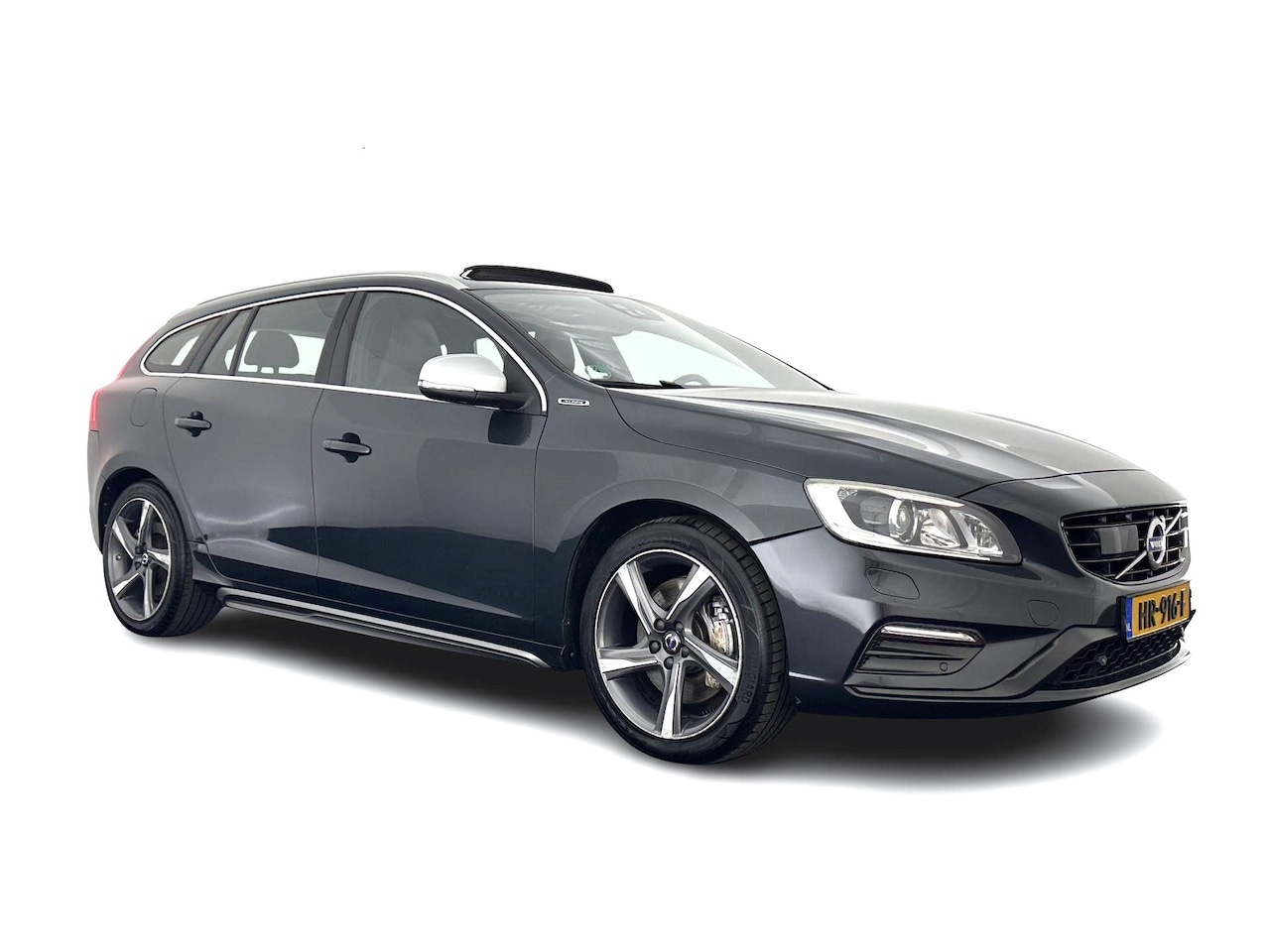 Volvo V60 - 2.4 D6 Twin Engine R-Design ⚠️AIRCO DEFECT⚠️ *PANO | LEATHER | HEATED-SPORTSEATS | XENON | - AutoWereld.nl