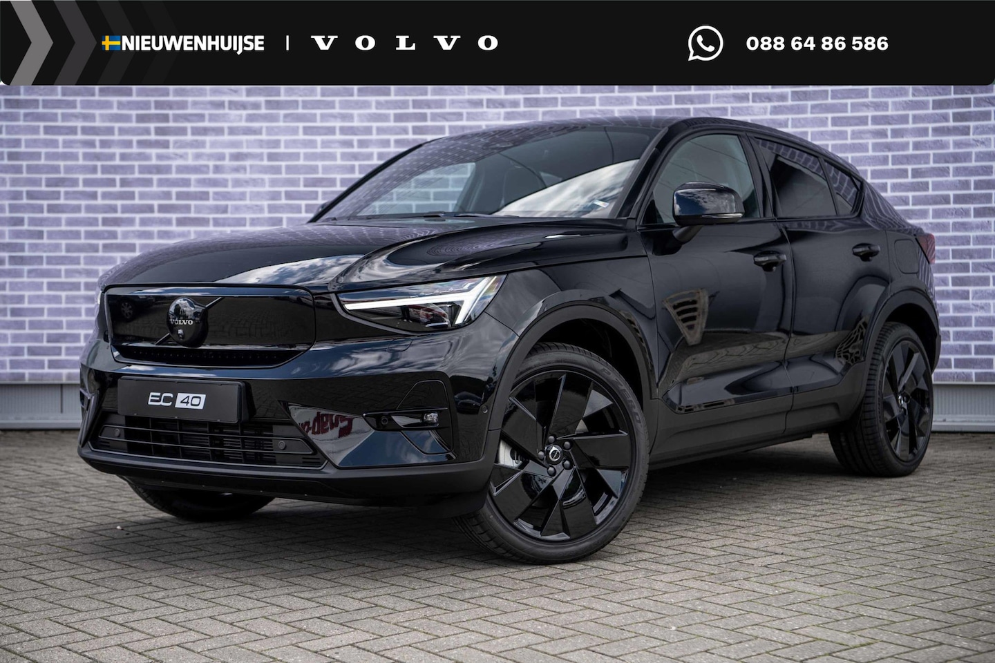 Volvo EC40 - Single Motor Plus Black Edition Europa 70 kWh Adaptive Cruisecontrol | Harman/Kardon | 20" - AutoWereld.nl
