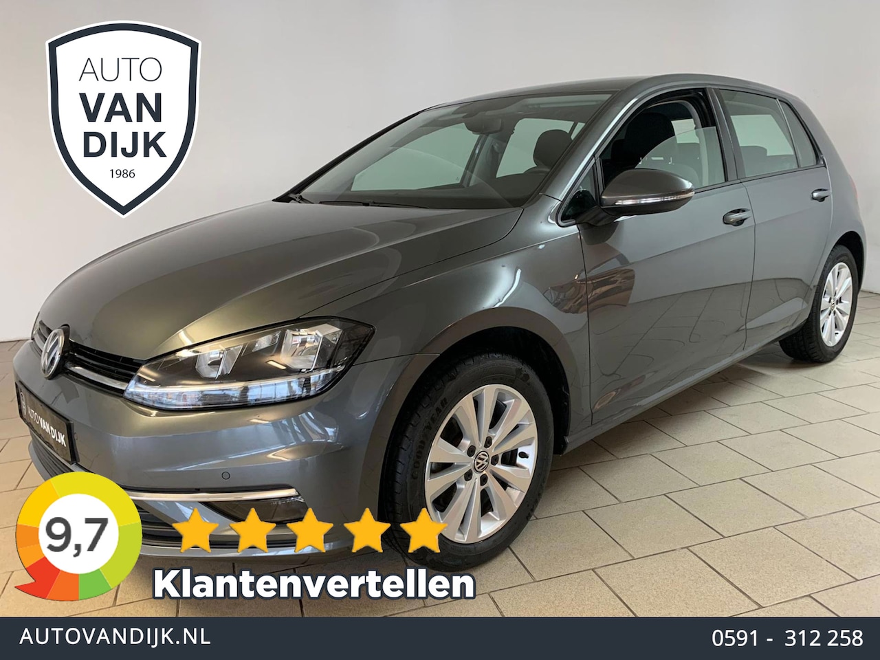 Volkswagen Golf - 1.0 TSI Comfortline 110PK AIRCO CRUISE NAVI BLUETOOTH APPLE CARPLAY PDC TREKHAAK PRIVACY G - AutoWereld.nl