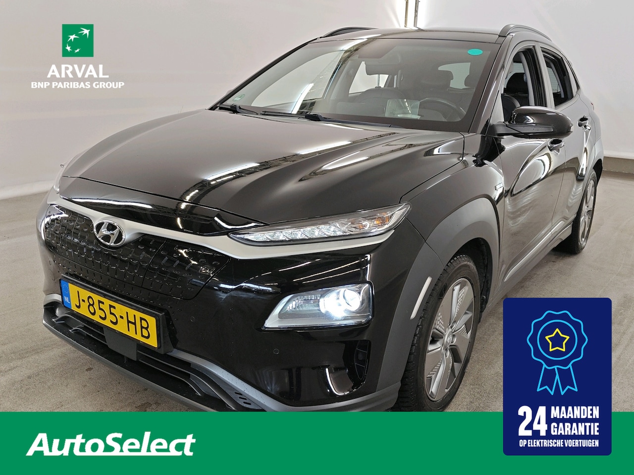 Hyundai Kona Electric - 64 kWh 204pk EV Premium | SOH 100% | Leder | Stuur- en Stoelverwarming | CarPlay | Camera - AutoWereld.nl