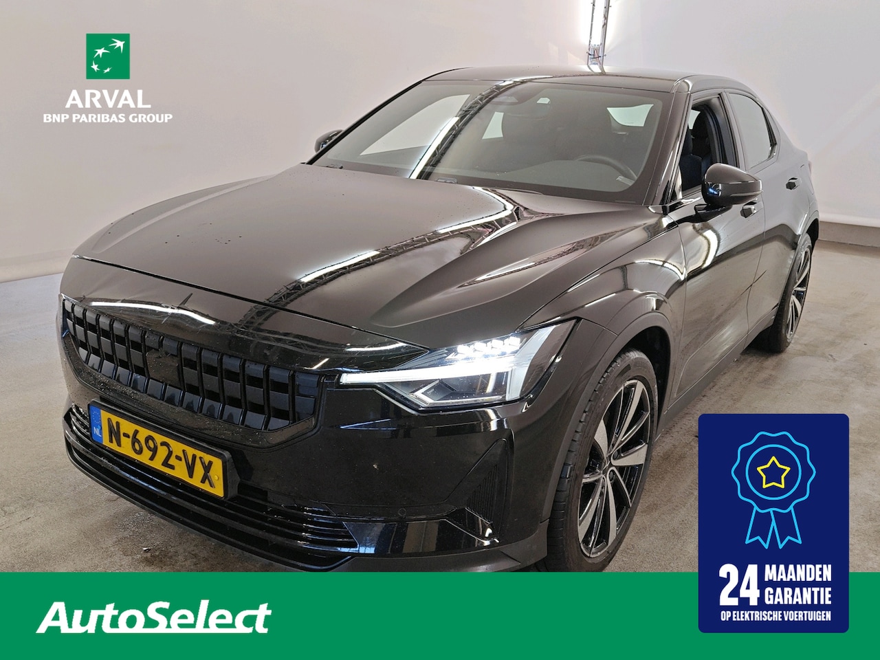 Polestar 2 - 63kWh 224pk Standard Range Single Motor | SOH 96% | PDC V+A | Keyless | DAB | Apple CarPla - AutoWereld.nl