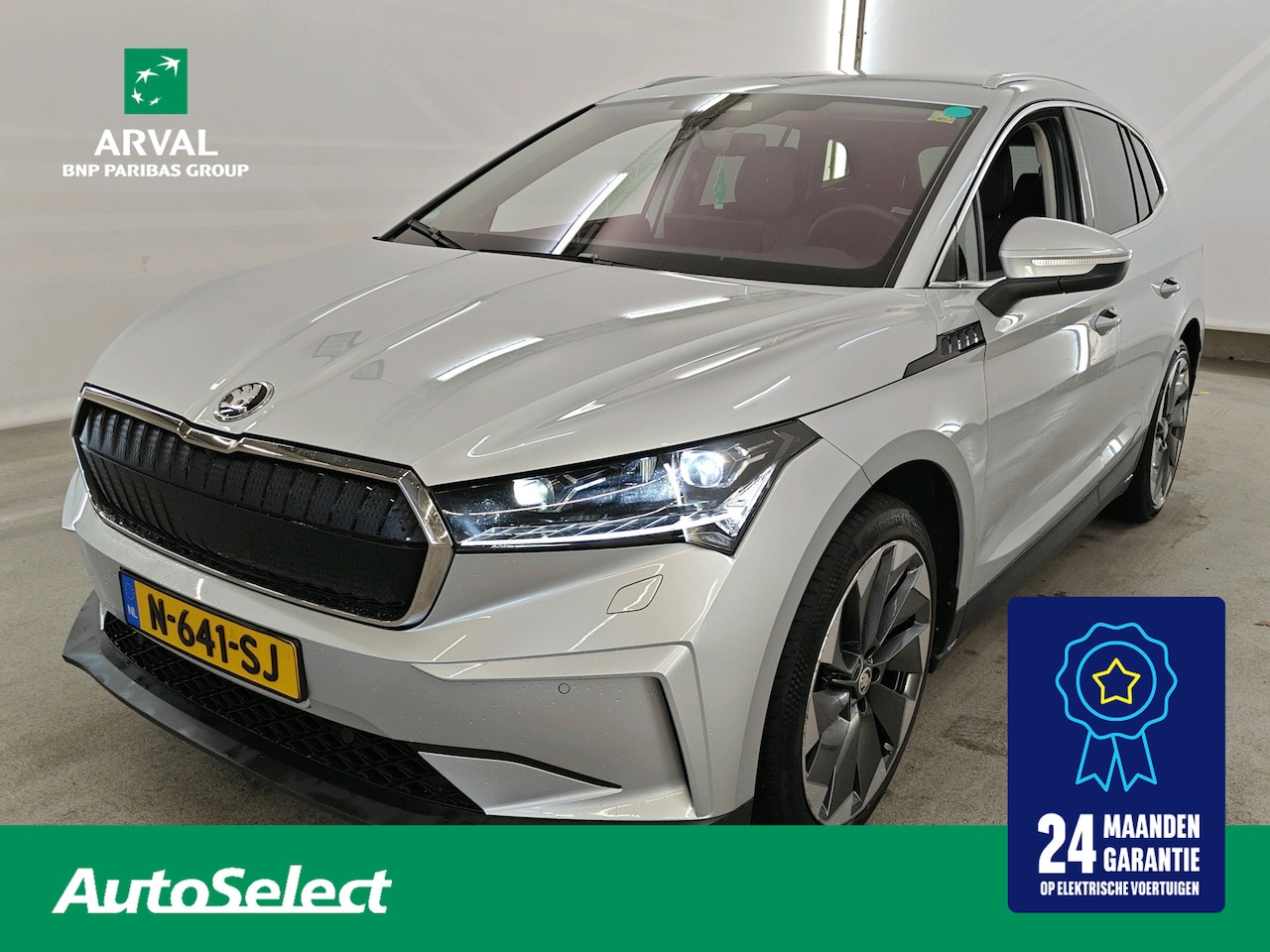 Skoda Enyaq iV - 80 204pk | SOH 92% | Trekhaak | Family | Comfort Plus | Zwart Leder | Stoelverwarming | 21 - AutoWereld.nl
