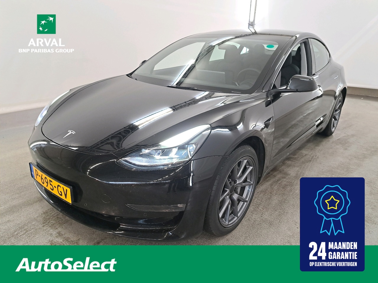 Tesla Model 3 - 75 kWh 351pk Long Range AWD | SOH 92% |18" Velgen | Solid Black Uni | Black Interior | 24 - AutoWereld.nl