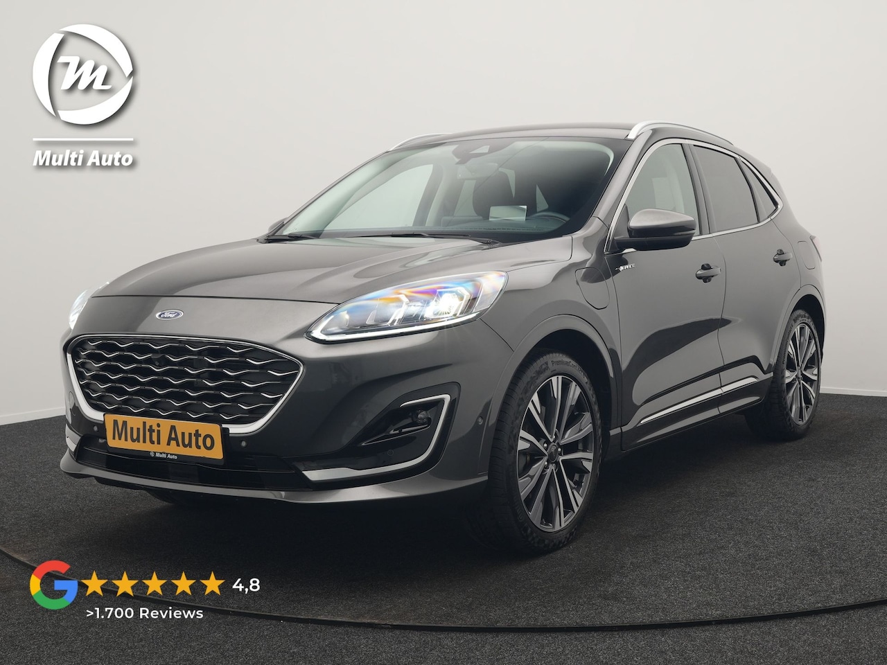 Ford Kuga - 2.5 Vignale PHEV 225pk Dealer O.H. | Trekhaak Af Fabriek | Adaptive Cruise | Head Up | 360 - AutoWereld.nl