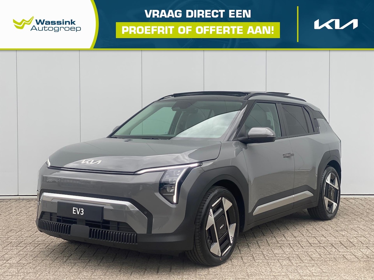 Kia EV3 - 58,3 kWh 204pk Plus Advanced | Navigatie | Stoel & stuuverwarming | Glazen schuif-kantel d - AutoWereld.nl
