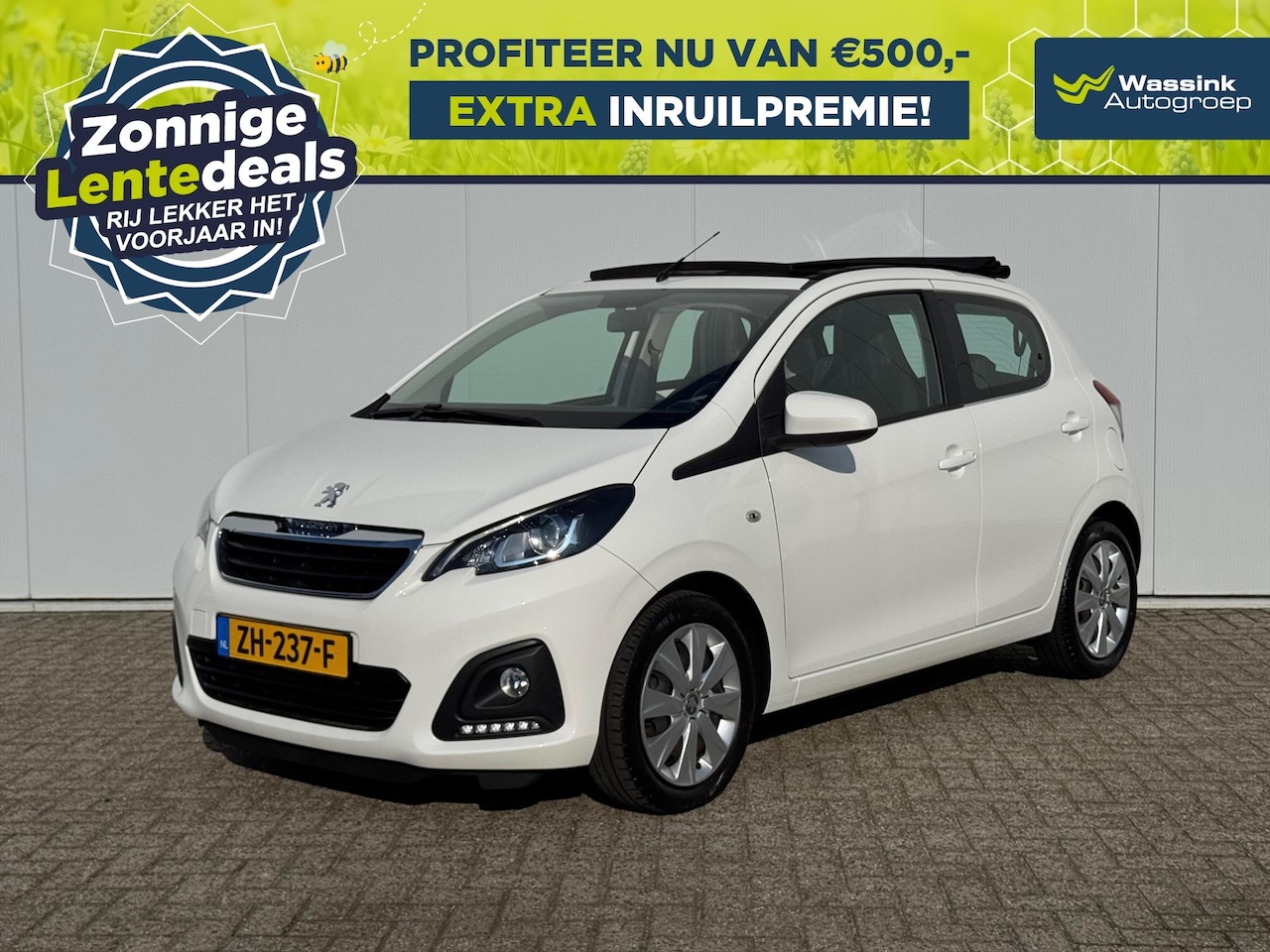 Peugeot 108 - 1.0 e-VTi 72pk TOP! Active | LENTEDEALS | Airco | Bluetooth | Cabriodak | Stuurwielbedieni - AutoWereld.nl