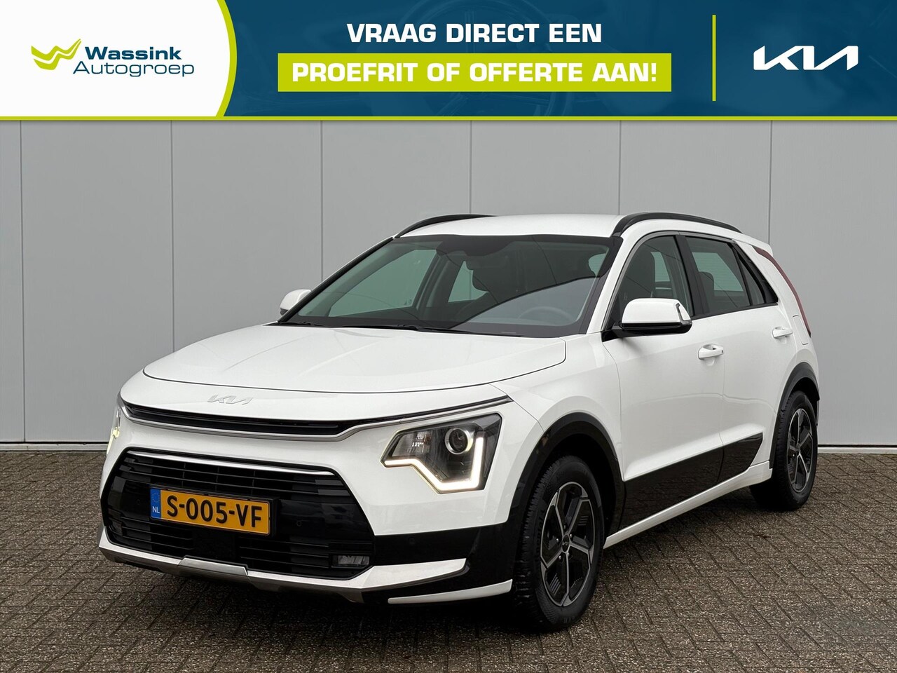 Kia Niro - 1.6 GDi Hybrid 141pk DCT6 DynamicLine | Adaptive Cruise Control | Trekhaak 1300kg | Keyles - AutoWereld.nl