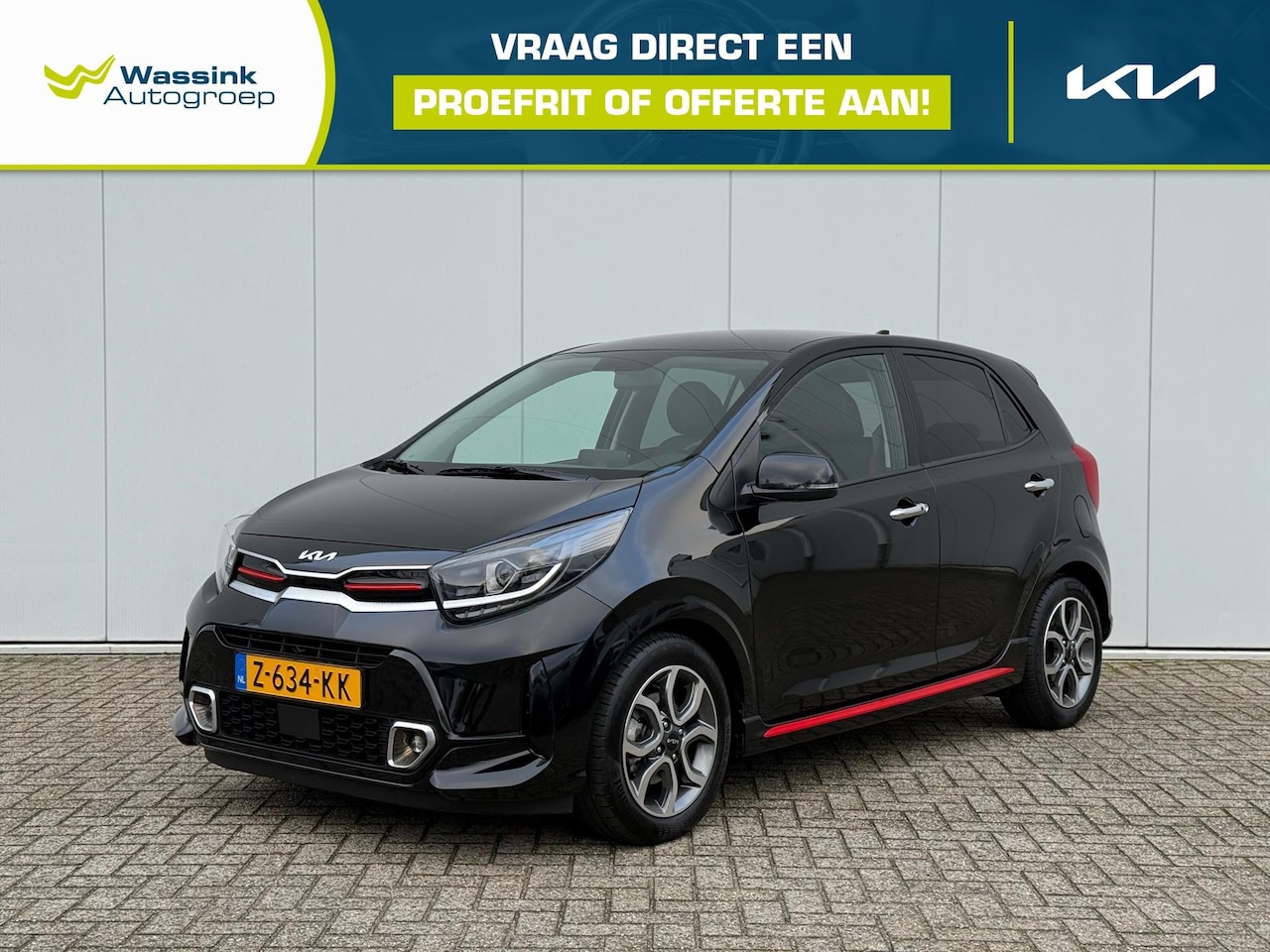 Kia Picanto - 1.0 DPi 67pk 4-zits GT-Line | Camera | Cruise control | Navigatie | Carplay | Leder | - AutoWereld.nl