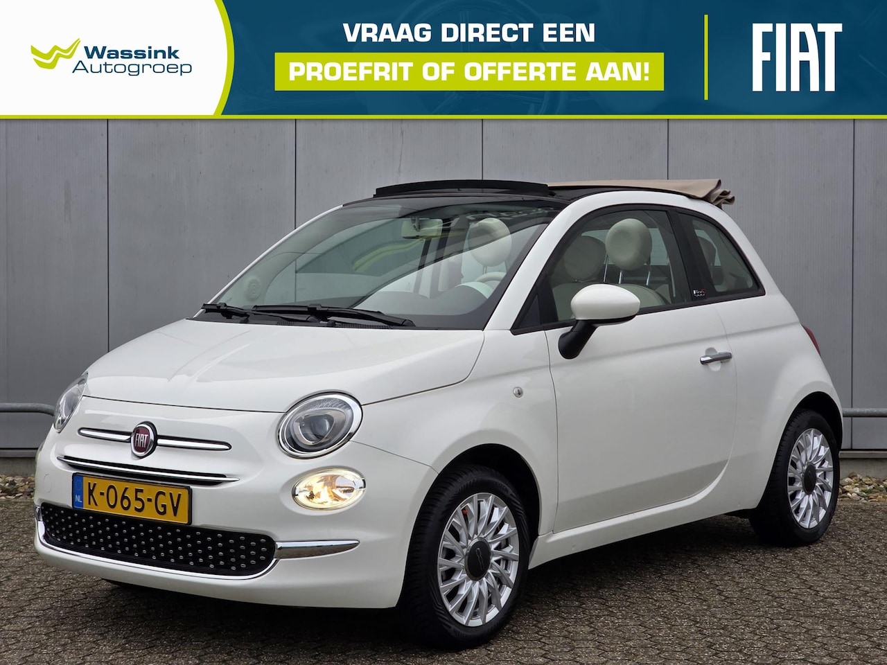 Fiat 500 C - 70pk Hybrid Launch Edition | Bluetooth | Airco | Cruise Control - AutoWereld.nl