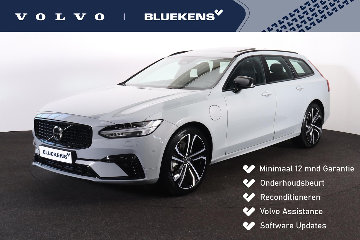 Volvo V90 - T8 Recharge AWD Ultra Dark - Luchtvering - Panorama/schuifdak - IntelliSafe Assist & Surro - AutoWereld.nl
