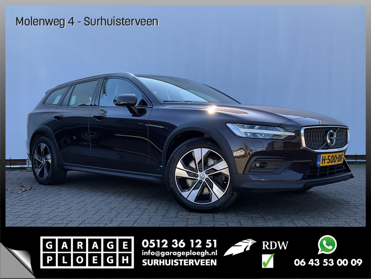 Volvo V60 Cross Country - 2.0 D4 AWD Intro Edition Elek.Trekhaak Leder 360-Cam Stoel/Stuurverw Orig.NL Voll.Onderhou - AutoWereld.nl