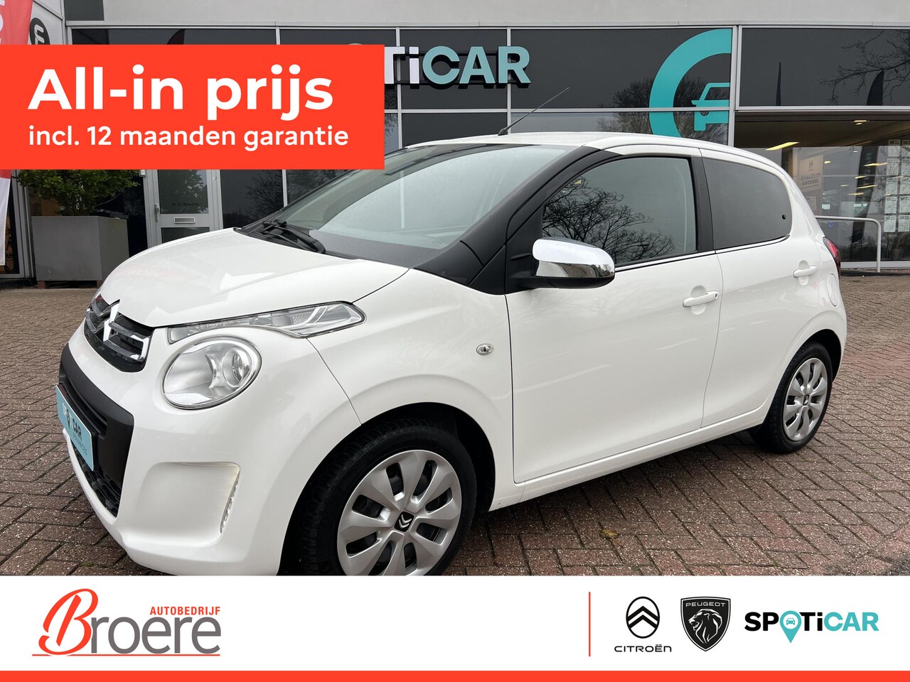 Citroën C1 - 1.0 VTi 72pk Feel 5 deurs Airco, Bluetooth - AutoWereld.nl
